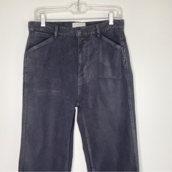 Everlane Organic Cotton Straight Leg High Waisted Pants Black Size 6 - Picture 4 of 11